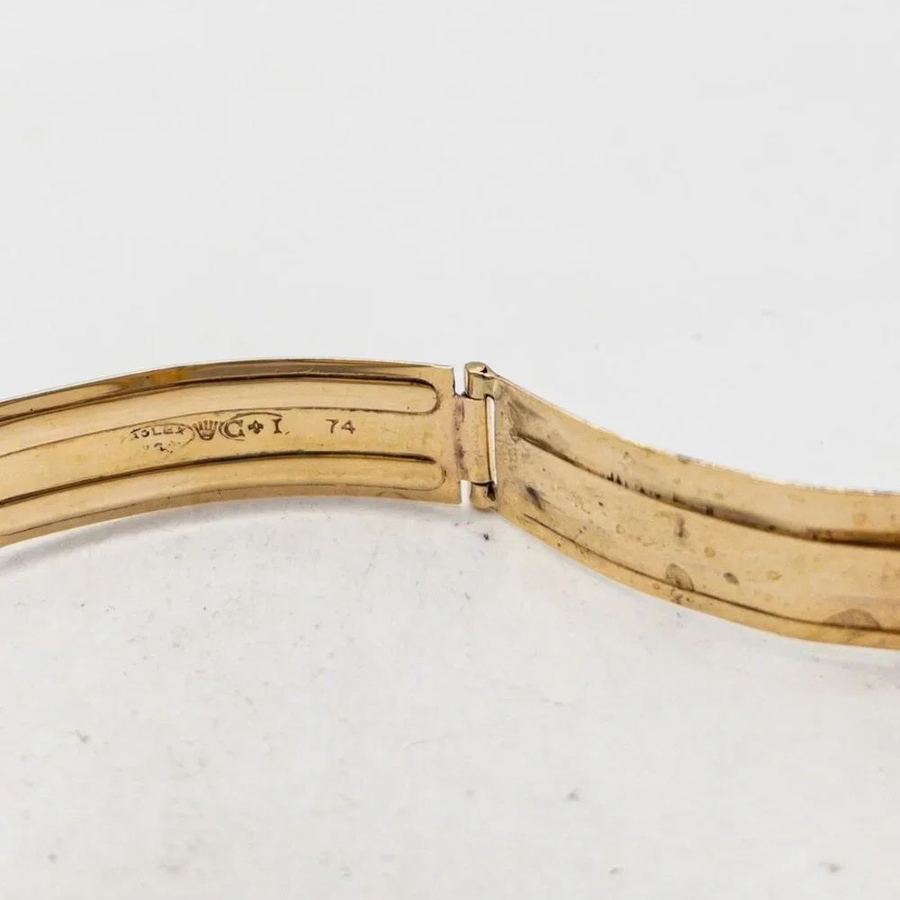 Mens Ladies Rolex 14k Yellow Gold Rare 31mm With Box + Papers - Picture 7 of 8